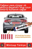 Premium Yağmur Rüzgar Neme Ekstra Güçlü Isıya Dayanıklı 9,5 X 3 Cm Çift Taraflı Plaka Bandı 12 Adet - 2