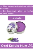 Premium Özel Metal Kutulu Arınma Huzur Meditasyon Yoga Esans Dekoratif Mum Oda Kokusu 120 Gram - 1