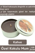 Premium Özel Metal Kutulu Arınma Huzur Meditasyon Yoga Esans Dekoratif Mum Oda Kokusu 120 Gram - 1