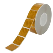 Tüvtürk Onaylı 5 Metre Sarı Parçalı Reflektörlü Reflektif Fosforlu Şerit Bant Kesikli İkaz Bandı thumbnail 6