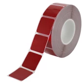 Tüvtürk Onaylı 5 Metre Kırmızı Parçalı Reflektörlü Reflektif Fosforlu Şerit Bant Kesikli İkaz Bandı thumbnail 6