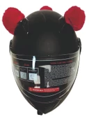 PELUŞ KASK KULAĞI (JK-P1) PANDA KULAK - KIRMIZI - 2