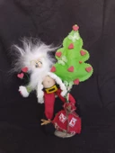 Tasarım komik Santa, Christmas ağaç.Ortalama 25 cm - 1