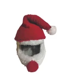 Jiekai K114 KEDİ VE KÖPEK KASKI Mod5 Noel Baba - 3