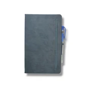 Tarihsiz 13x21 Gri Çizgili Defter ivory Kağıt - 3