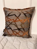 NİVEMESHOME ELYAF DOLGULU KIRLENT 45X45 MATEO 67-02 TURUNCU-KAHVE - 1