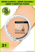 Maybelline New York Superstay Hibrit Pudra-fondöten - 21 - 1