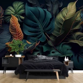 Botanik bahçe yaprak temalı Duvar Kağıdı Baskı thumbnail 2