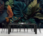 Botanik bahçe yaprak temalı Duvar Kağıdı Baskı thumbnail 5
