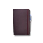 Tarihsiz 13x21 Bordo Çizgili Defter ivory Kağıt - 1