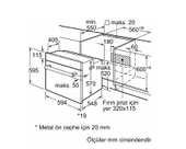 BOSCH HBF512BW1T BEYAZ ANKASTRE FIRIN thumbnail 5