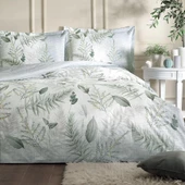 Özdilek Çift Kişilik Fitted Çarşaf Ranforce Nevresim Takımı Yeşil Naturlig - 1