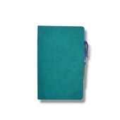 Tarihsiz 13x21 Turkuaz Çizgili Defter ivory Kağıt - 2