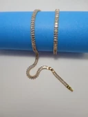 Çelik suyolu gold kolye - 1