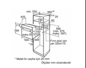 BOSCH HBF512BW1T BEYAZ ANKASTRE FIRIN thumbnail 7