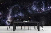 Galaksi Yıldızlar Manzaralı Duvar Kağıdı Baskı thumbnail 5