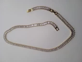 Çelik suyolu gold kolye - 4