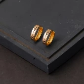 Başak Model Spor 14 Ayar Halka Altın Küpe thumbnail 4