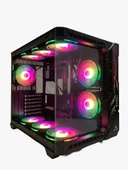GAMEFORCE Bree 9x120 Mm Fanlı ARgb Kum Kontr lü EATX Oyuncu Bilgisayar Kasası - 1