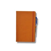 Tarihsiz 13x21 Turuncu Çizgili Defter ivory Kağıt - 1
