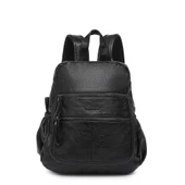 Yıkama Deri Sırt Askılı Kadın Çantası 21-K Barcelona 1902 - 10