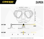Cressi Samoa Maske - Mexico Şnorkel Set CLEAR/BLUE - 2