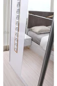 Palermo Gardırop-beyaz-207x60x215cm-sürgülü Aynalı Kapak-ücretsiz Nakliye Ve Montaj - 3