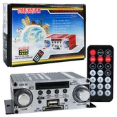 MagicVoice YW-191L 12 Volt 100 Watt Motosiklet Bluetooth Amfi Usb Sd Kart 2 Kanal Pazarcı Anfi 125X95X40mm Mini Anfi - 1
