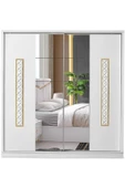 Palermo Gardırop-beyaz-207x60x215cm-sürgülü Aynalı Kapak-ücretsiz Nakliye Ve Montaj - 1