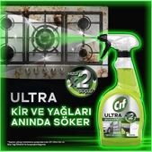 Cif Ultra Anında Etki Kir Ve Yağ Çözücü 1025 ml X2 Mikrofiber Bez Hediye thumbnail 6