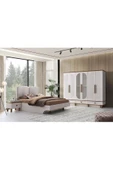 Ücretsiz Montaj-%100 MDF-Aytaşı-Bohem Zerda Yatak Odası Takımı-Bazasız - 1