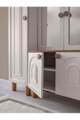 Ücretsiz Montaj-%100 MDF-Aytaşı-Bohem Sümbül Aynalı Portmanto - 2
