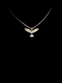 Kadın çelik  Gold Albatros Kuş Modeli Kolye - 1