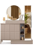 Helsinki Şifonyer-makyaj Masası-ışıklı Aynalı-mdf-kum Beji-ücretsiz Nakliye - 1