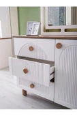 %100 MDF-Aytaşı-Bohem Zerda Aynalı Şifonyer-Makyaj Masası - 3