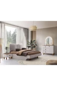 %100 MDF-Aytaşı-Bohem Zerda Aynalı Şifonyer-Makyaj Masası - 2
