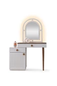 %100 MDF-Aytaşı-Bohem Mahlas Aynalı Şifonyer-Makyaj Masası - 1