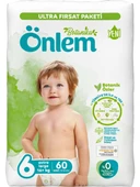 Önlem Bebek Bezi Botanika Ultra Fırsat Pk Beden:6 (16+Kg) Extra Large 60 Lı - 1