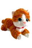 Sesli Yatan Miyavlayan 25 cm Peluş Kedi Oyuncak - 7