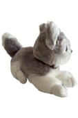 Peluş Köpek Havlayan Yatan Sevimli Peluş Köpek 25 Cm Yatan Sesli Köpek Peluş - 3