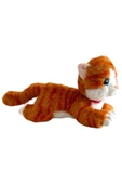 Sesli Yatan Miyavlayan 25 cm Peluş Kedi Oyuncak - 8