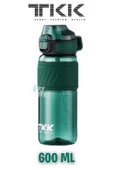 TKK 600 ML Çift Kullanım Pipetli/Rahat içim Bpa İçermeyen Taşıma Kulplu Tritan Su Matarası FFTKK1025-600ML - 2