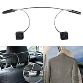 Oto Koltuk Arkası Elbise Askılığı Ceket Askısı Krom Metal Araç İçi Askılık Kaydırmaz Yüzeyli Kıyafet Askısı - 1