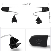 Oto Koltuk Arkası Elbise Askılığı Ceket Askısı Krom Metal Araç İçi Askılık Kaydırmaz Yüzeyli Kıyafet Askısı - 5