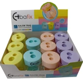 Bafix Kalemtıraş Çift Hazneli Kalemtraş 12 Li Paket - 1