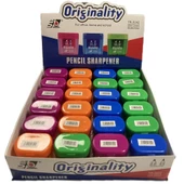 Bafix Originality Kalemtraş Çiftli Hazneli Öğrencili Kalemtraş 24 Lü Paket - 1