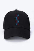 Bordo Mavi Dna Siyah Fileli Şapka - 1