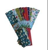 Bafix Krapon Kağıdı 50x200 CM Karışık Renk Desenli Krapon Kağıdı 10 Lu Paket - 1