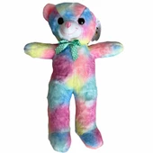 Peluş Ayıcık Gökkuşağı Renkli 50 Cm - Mavi Su Dünyası - 1