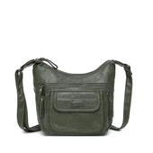 Yıkama Deri Askılı Postacı Kadın Çantası 21-K Barcelona 1894 thumbnail 1